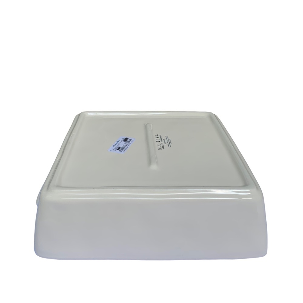 Rae Dunn CASSEROLE Baking Dish Pan White Black Large Letters Dimples NWT 2017 OG - Picture 12 of 15